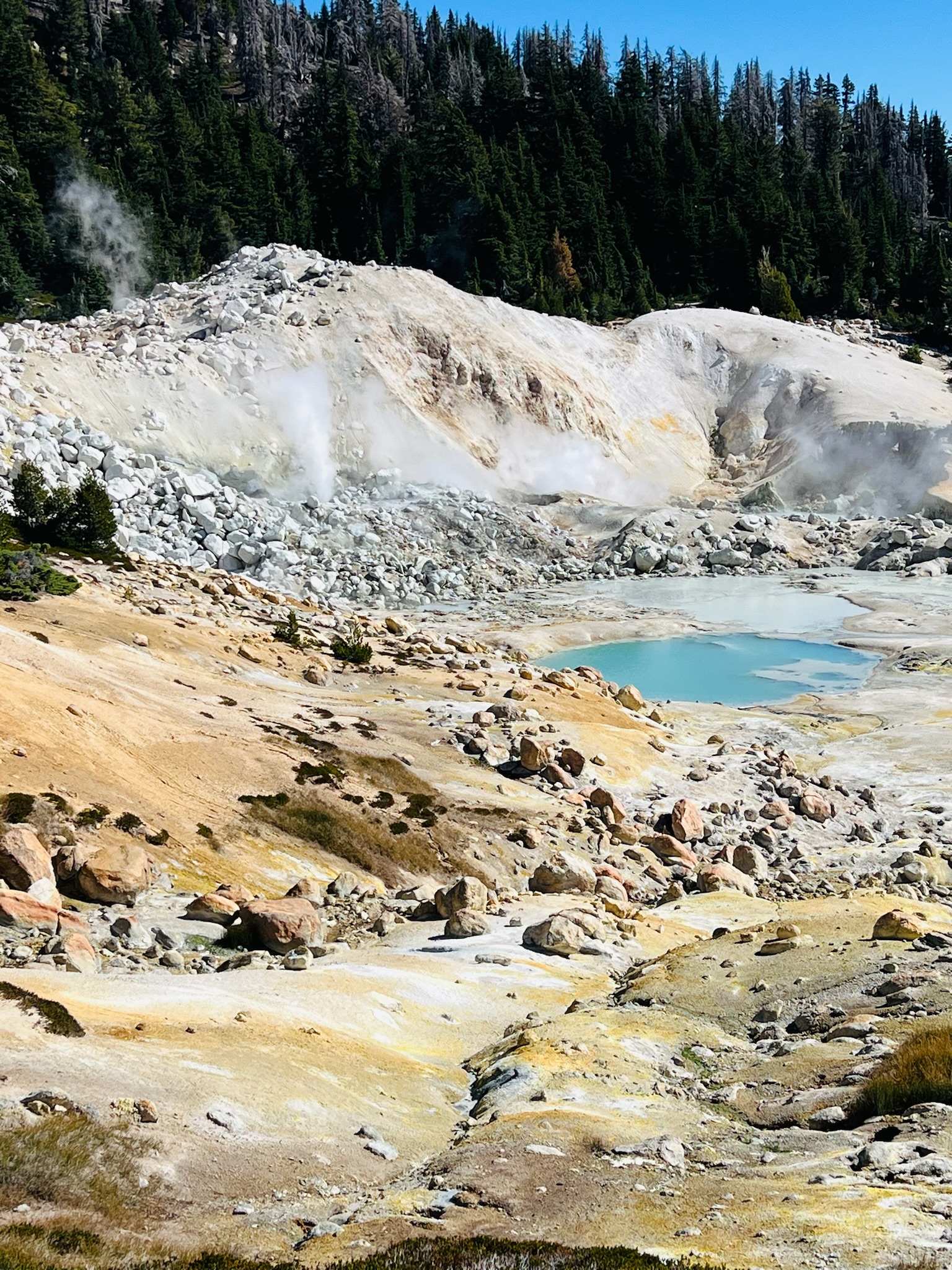 Geothermal features in Bumpass Hell