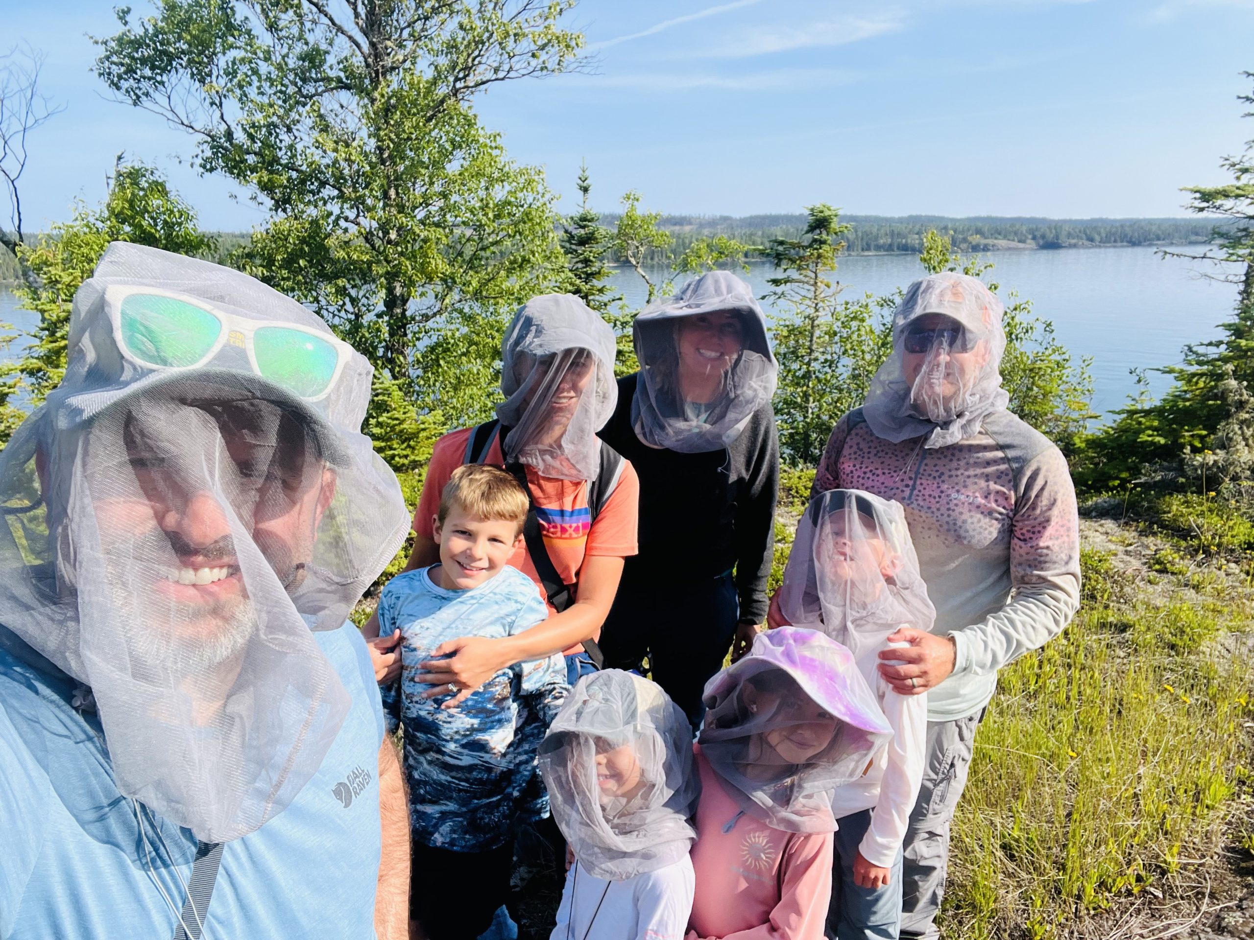 All of us in our bug nets