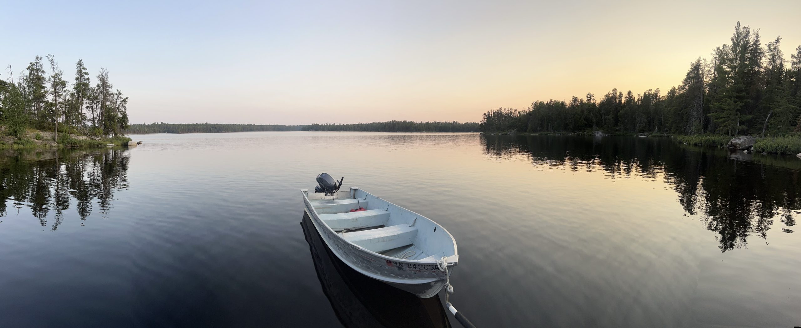 Sunrise over Lake Rainey on the last day of our adventure