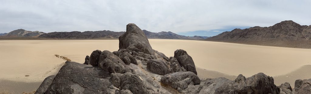 View from top of Grandstand in Racetrack Playa