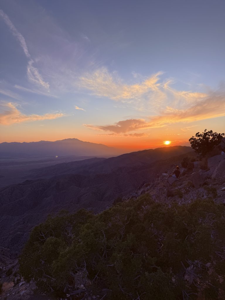 Joshua Tree National Park Keys View at sunset